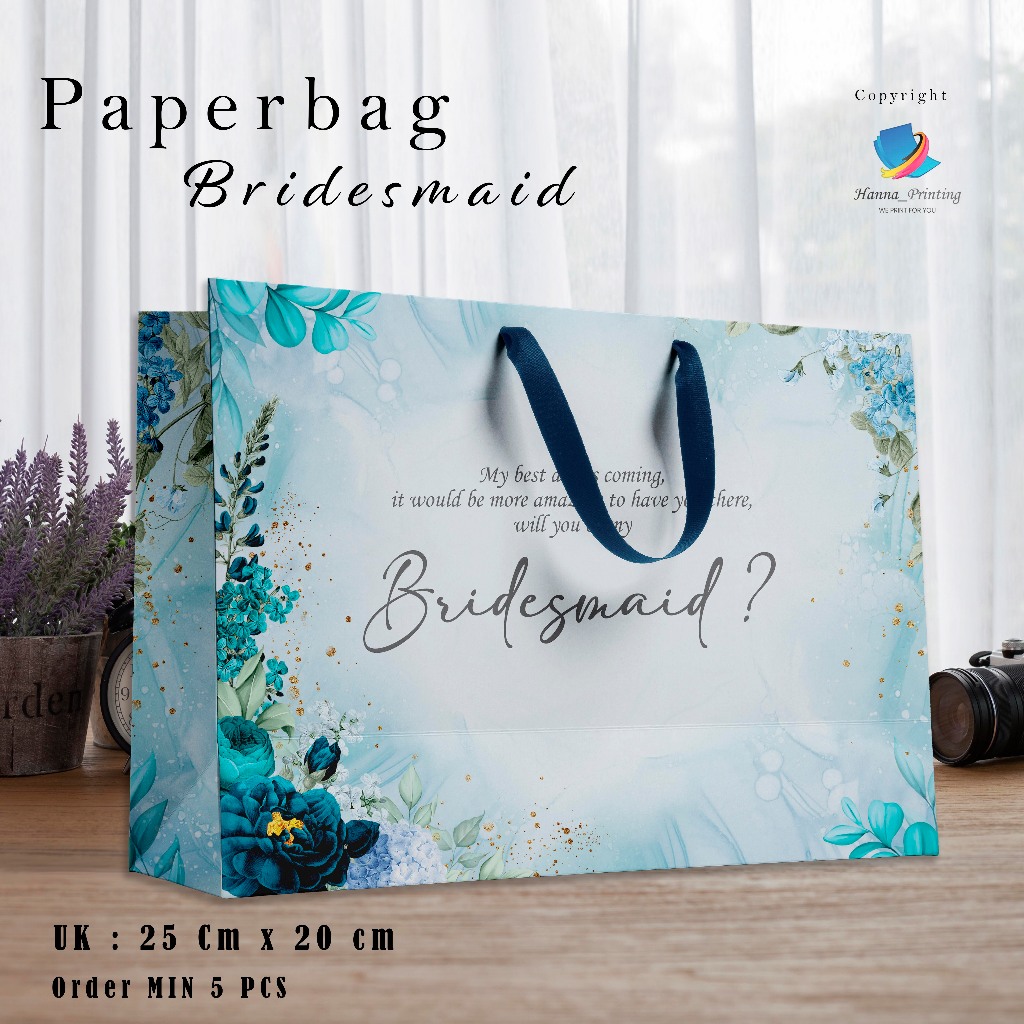 Souvenir Paperbag Bridesmaid/Tas Khusus Bridesmaid