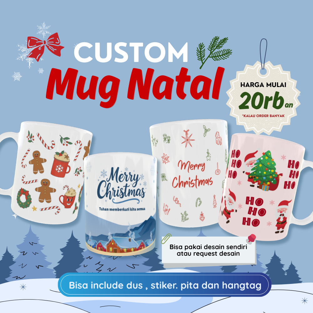 MUG NATAL CUSTOM MUG CHRISTMAS