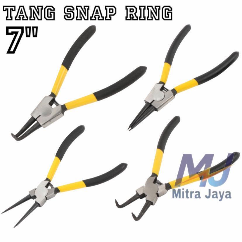 Tang Snap Ring 7 Inch Tang Snap Ring Pliers Tang Circlip Lurus Buka Lurus Tutup Bengkok Buka Bengkok