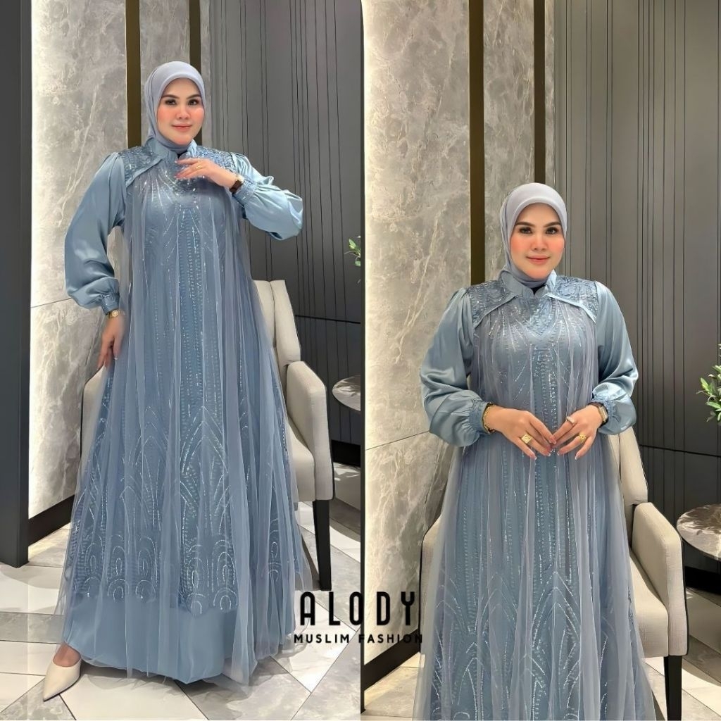 Gamis Nesa Dress ori Alody