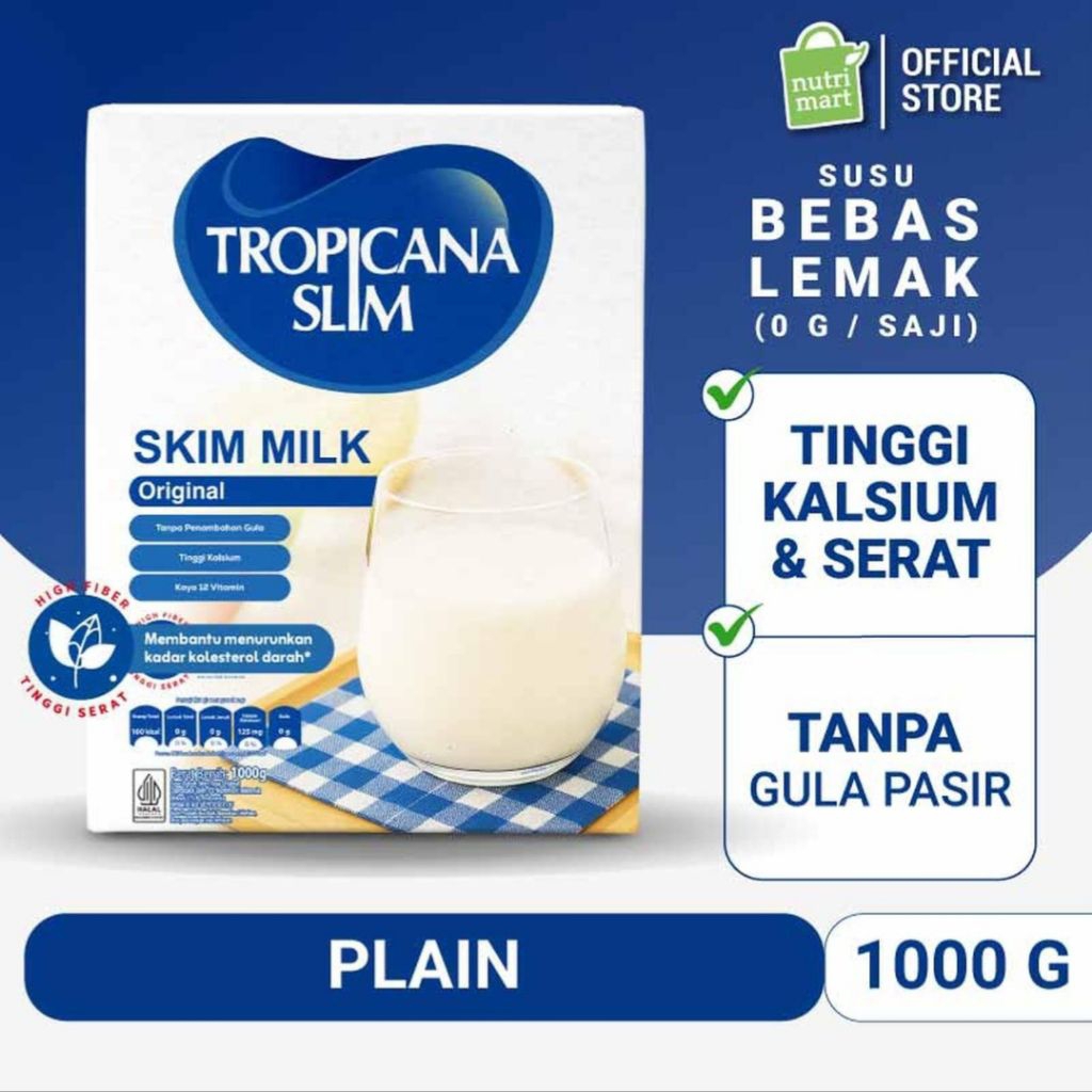 Tropicana Slim Skim Susu 1000 gram rasa original