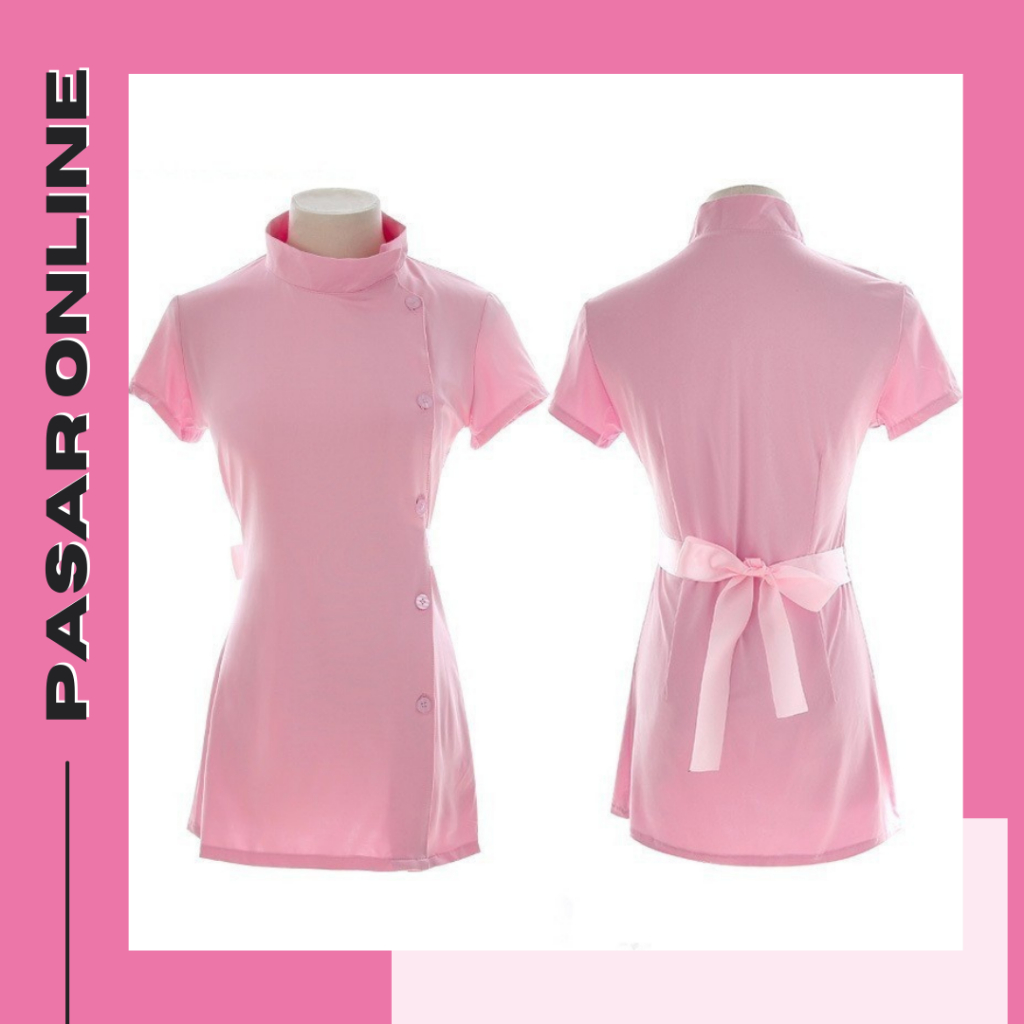 PasarOnline-JKT Mini Dress Lingerie Press Badan Fit Body Set Costume Kostume Cosplay Seragam Nurse P