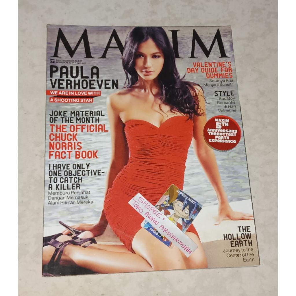 majalah maxim paula verhoeven (Langka/Rare)