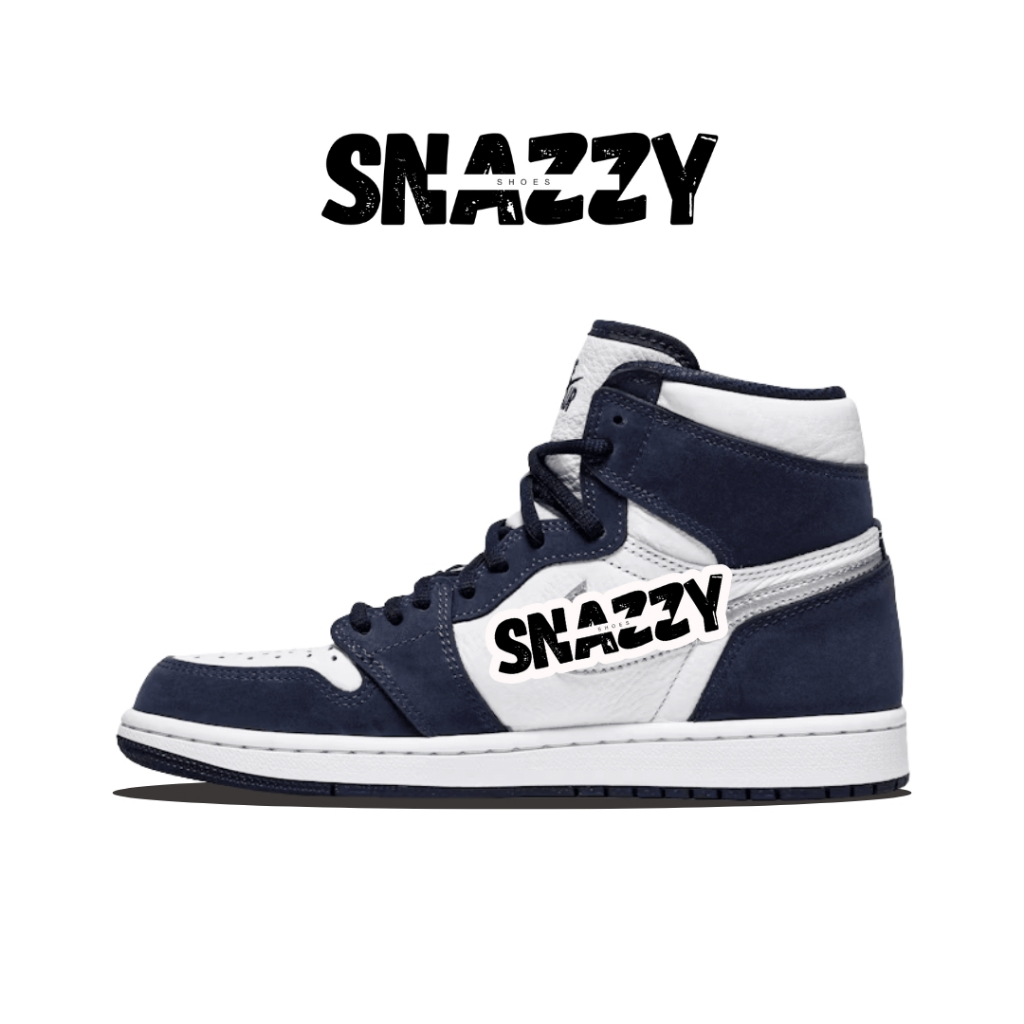 Sepatu Sneakers Pria Wanita  AJ 1 Retro CO JP High Midnight Navy