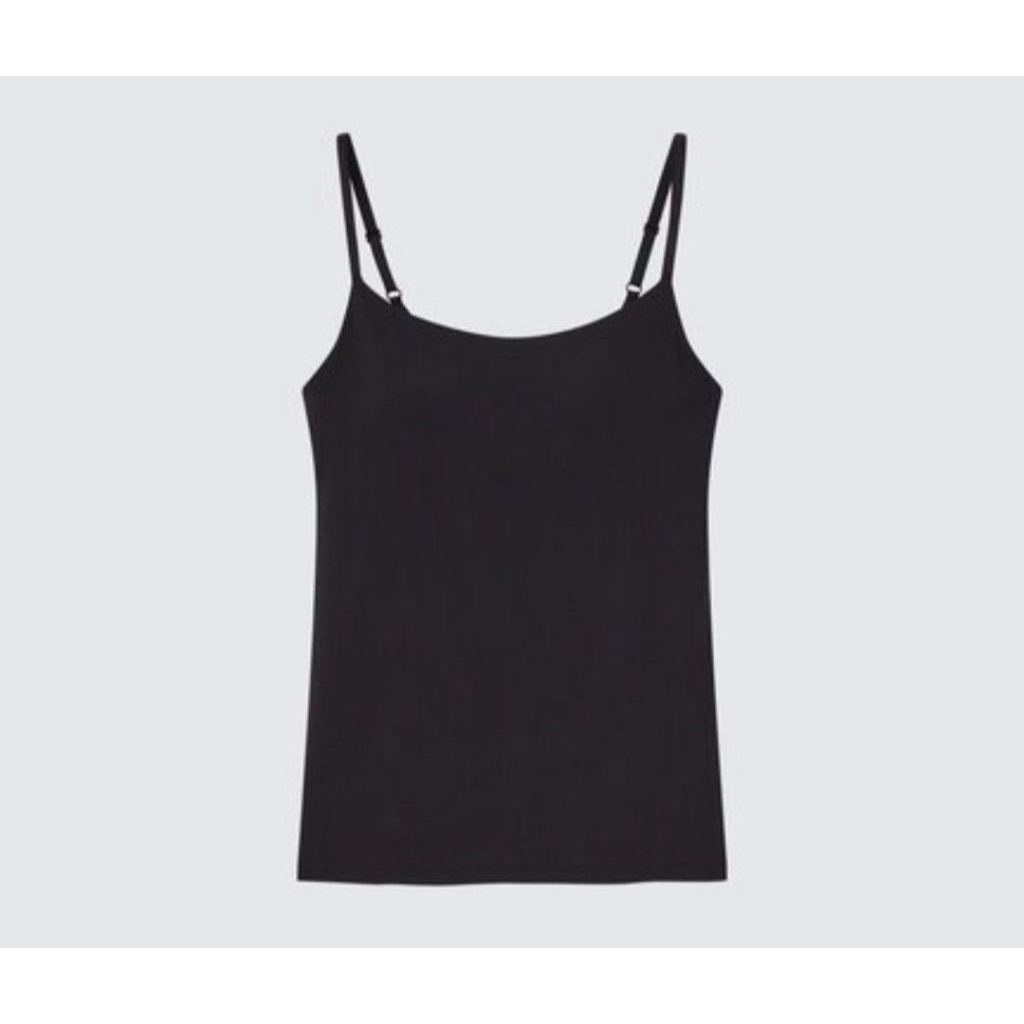 UNIQLO AIRISM CAMISOLE BRA TOP BLACK