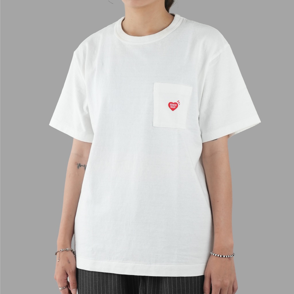 Human Made Heart Pocket T-Shirt White