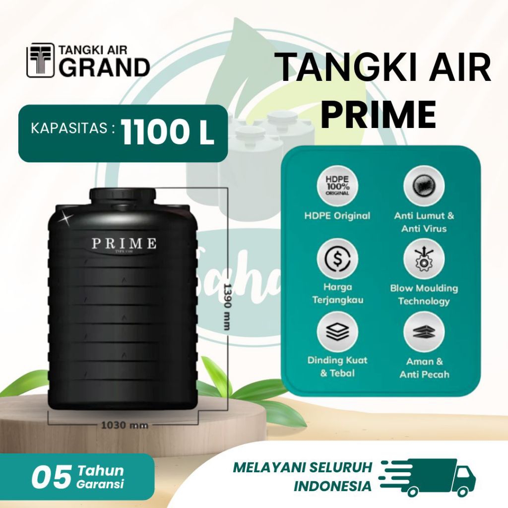 Tandon Air / Toren Air / Tangki Air Prime 1100 Liter