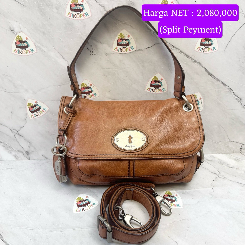 396 NET-Preloved Fossil Convertible Brown