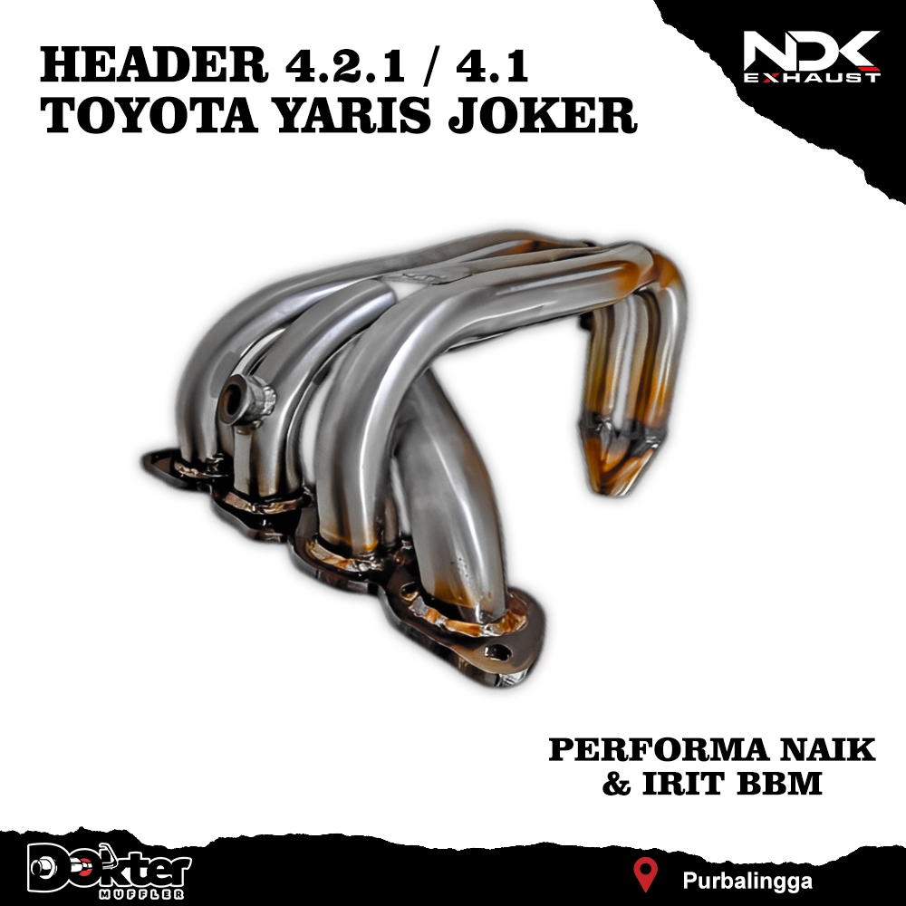 HEADER RACING MOBIL YARIS JOKER KNALPOT RACING BAGIAN HEADER NDK EXHAUST