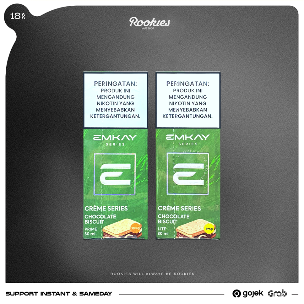 Emkay Salt Chocolate Biscuit Creme Series  Liquid salt 30ML Authentic by Emkay LA178