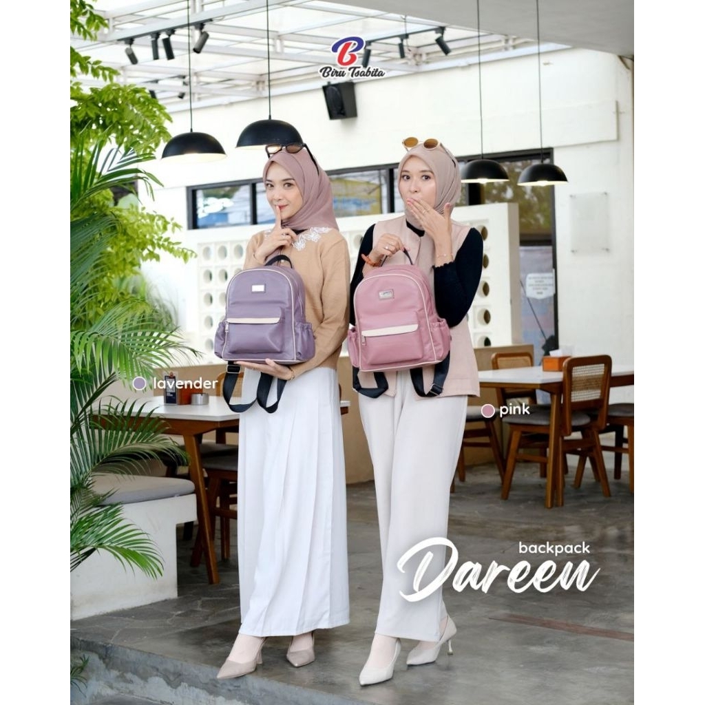 RANSEL TAS WANITA BIRU TSABITA DAREEN BAGPACK WANITA  KULIT SINTETIS PREMIUM TERBAR