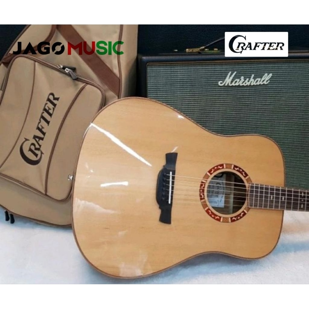 Gitar Akustik Elektrik Crafter STG D-17E Pro Solid Gitar Crafter STG D17E Pro