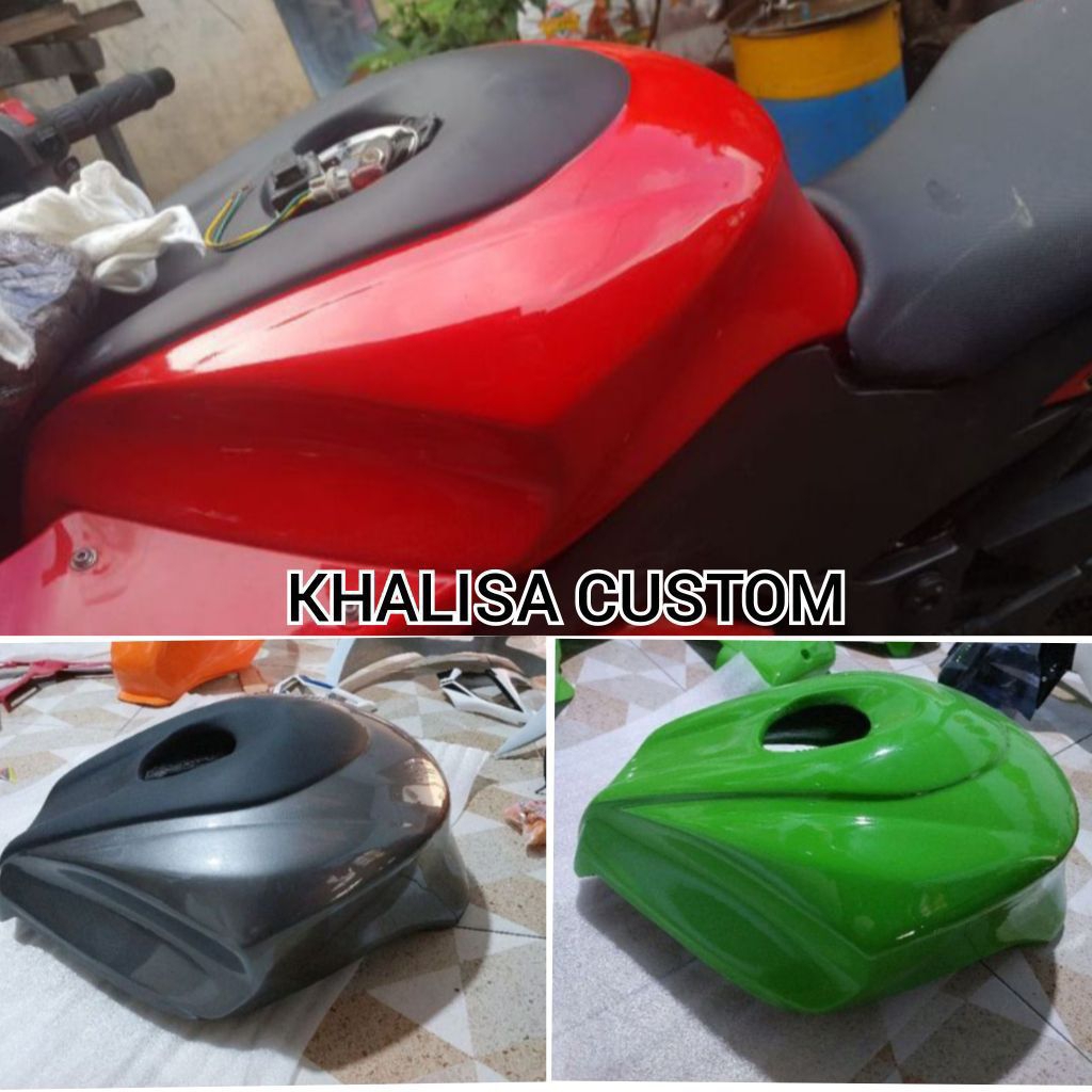 Cover Tangki Kawasaki Ninja 250 karbu model Ducati
