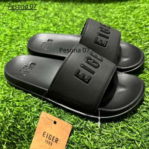 PESONA 07 EIGER SANDAL SLOP NORTE 1.0 SLIDER SANDALS - BLACK - 39