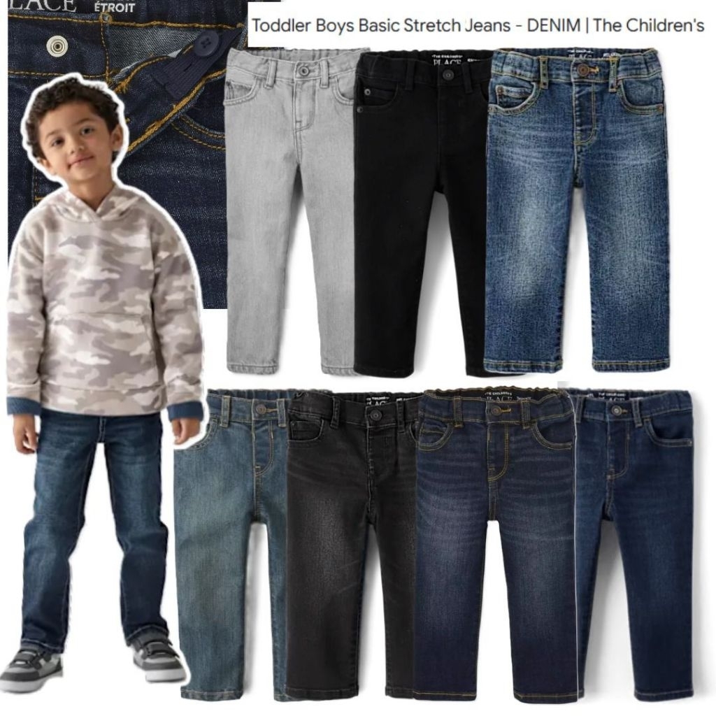 HEYKIDDY - NEW Jeans PLC anak Laki-laki 6m-5t Toodler