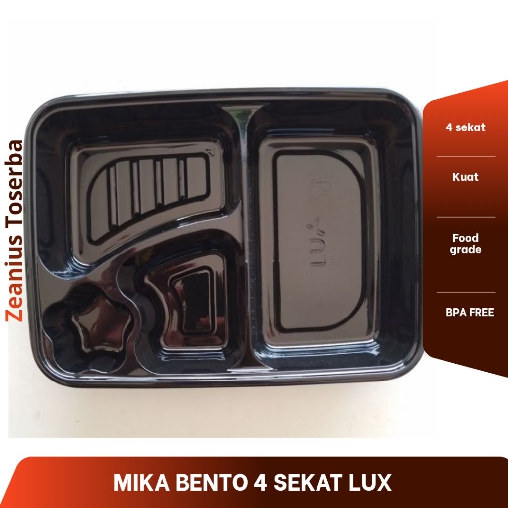 Mika Bento 4 Sekat Merk Lux 1 PCS