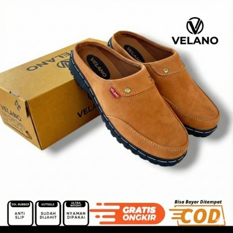 VELANO - SANDAL SEPATU BUSTONG COWOK KEREN SANDAL SEPATU TUTONG SLOP PRIA TERBARU