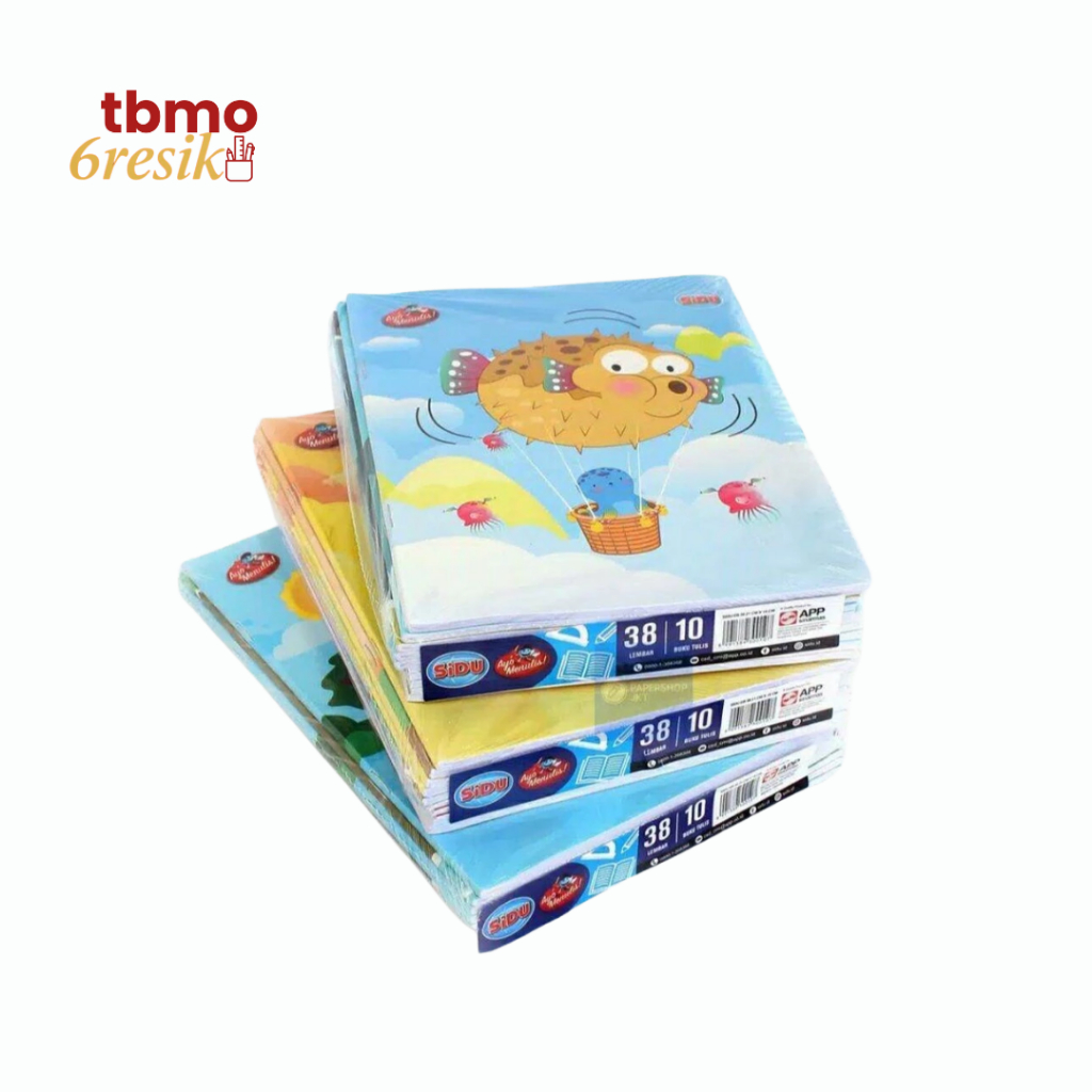 BUKU TULIS SIDU 38 LEMBAR PACK ISI 10PCS / BUKU TULIS SIDU ISI 38