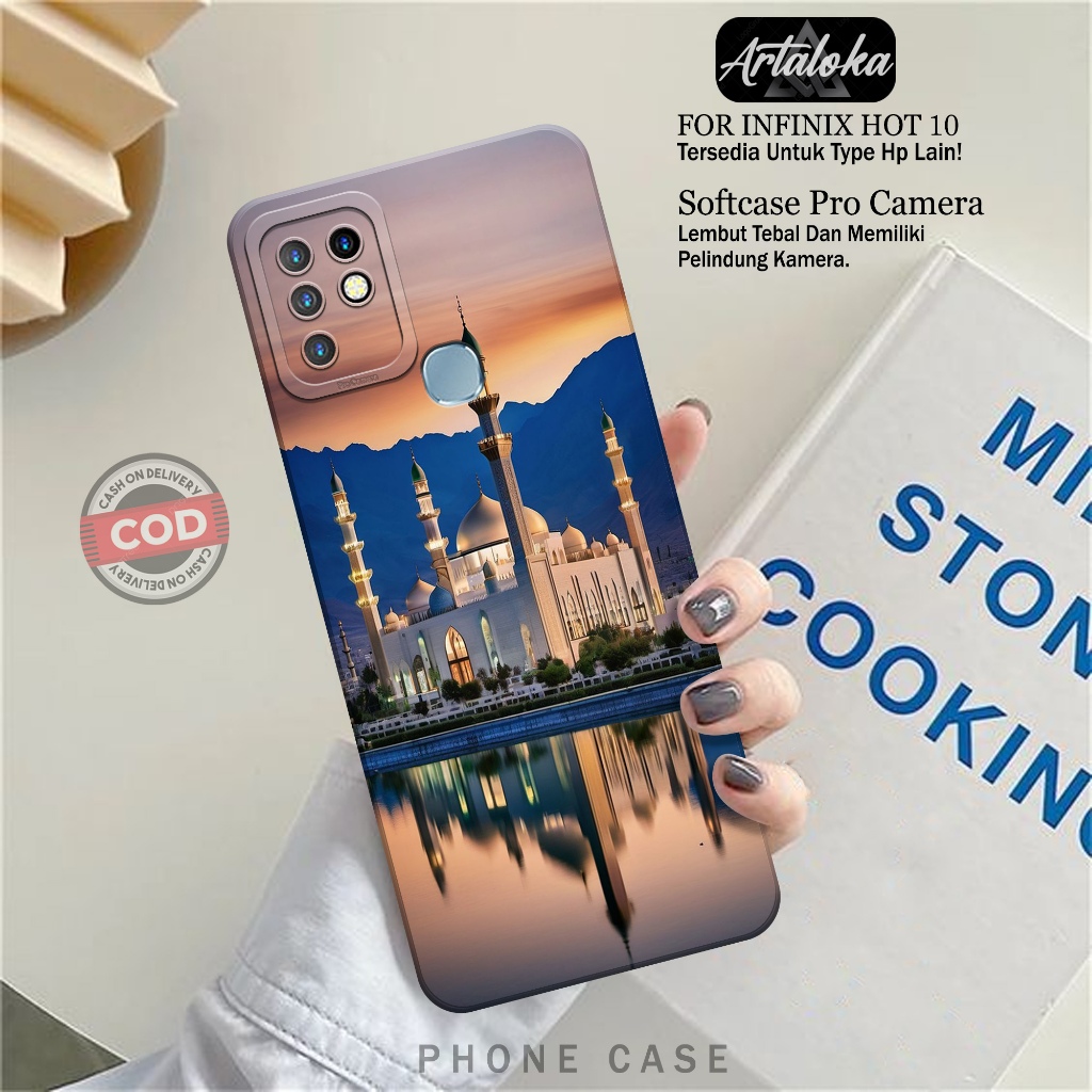 Case Hp Infinix Hot 10 Fashion Case Masjid Softcase Infinix Hot 10 Silikon TPU Pro Camera Casing Inf
