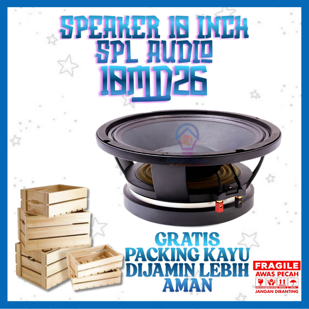 SPEAKER 10 inch SPL AUDIO 10MD26 10' harga per 2 pcs