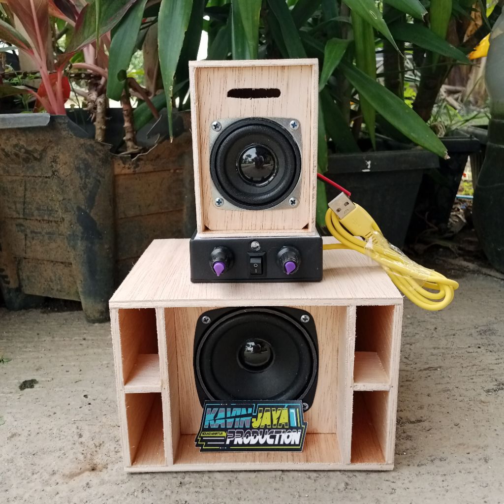 Paket miniatur sound 3 inch lengkap dengan ampli