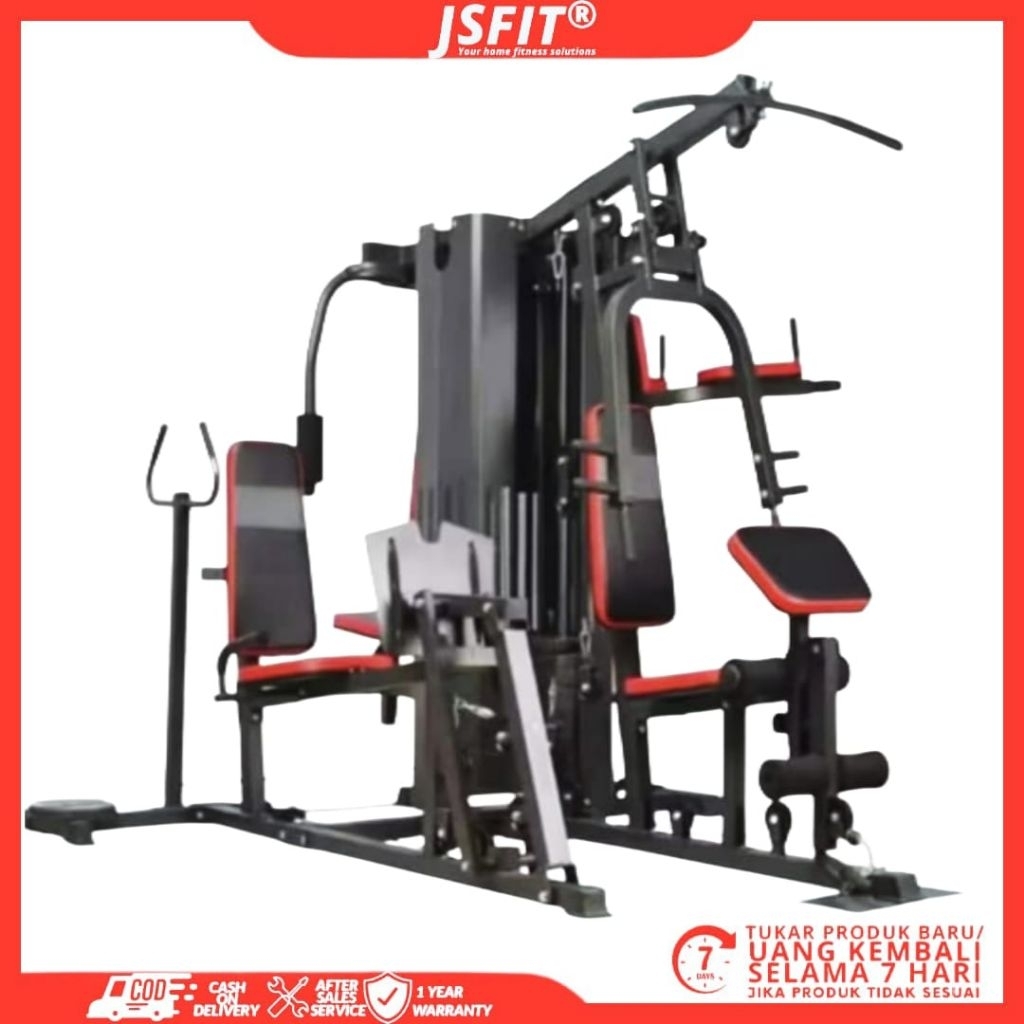 Home gym 5 sisi Usafit alat angkat beban Alat Fitnes gym home multipungsi olahraga dirumah