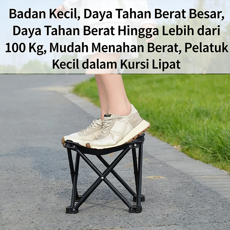 Kursi Lipat Kecil Mancing – Ringan Sangat Portable Kuat untuk Piknik, Camping & Outdoor