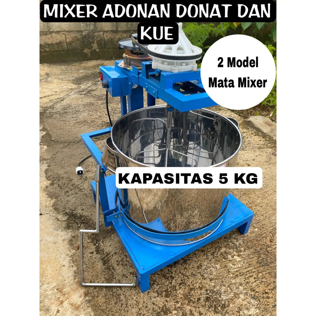 MIXER Adonan Donat Dan kue Jumbo Kapasitas 5 kg / Pengaduk Adonan Jumbo / Mesin Mixer Adonan