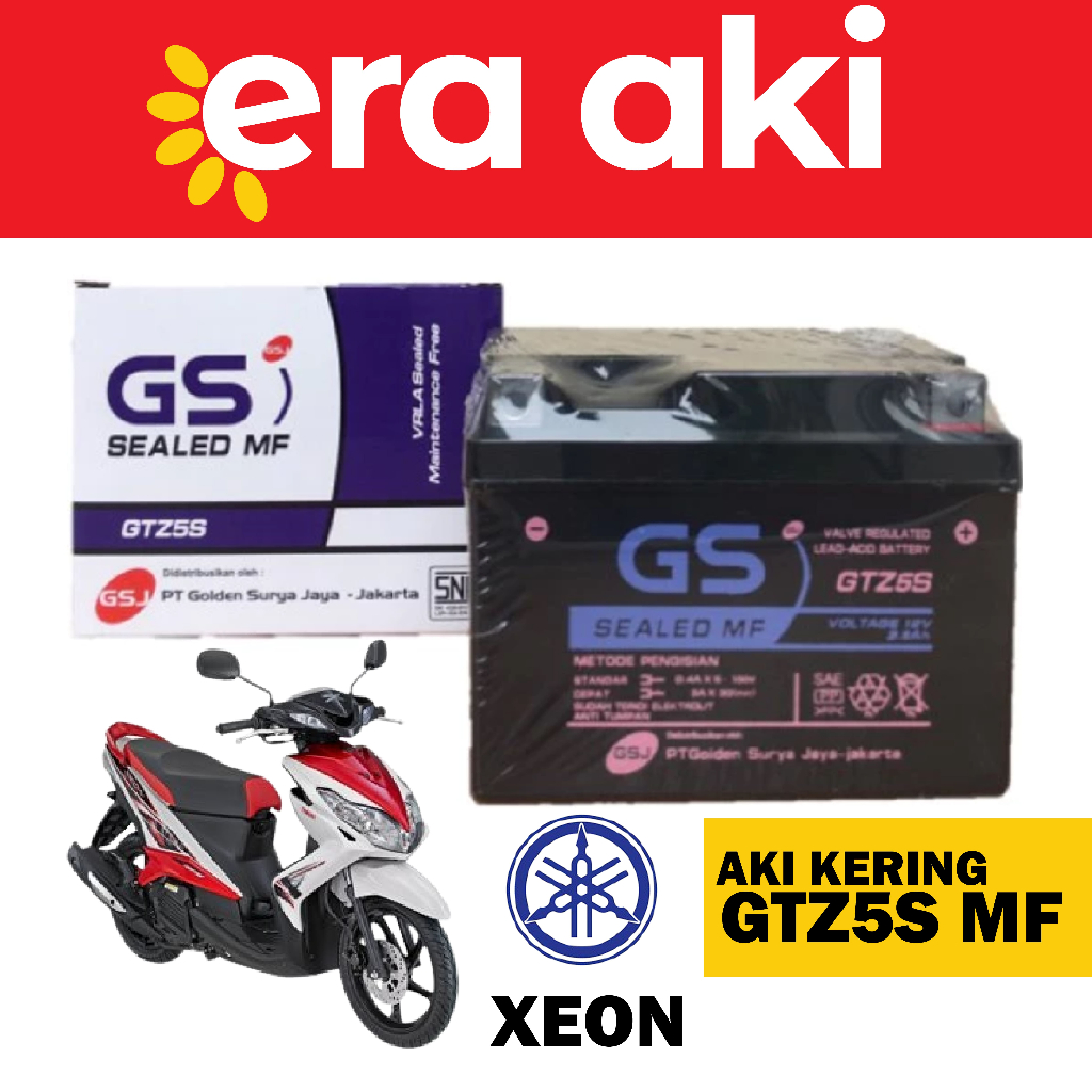 Aki Motor Yamaha Xeon GTZ5S Aki Kering Accu Kering MF