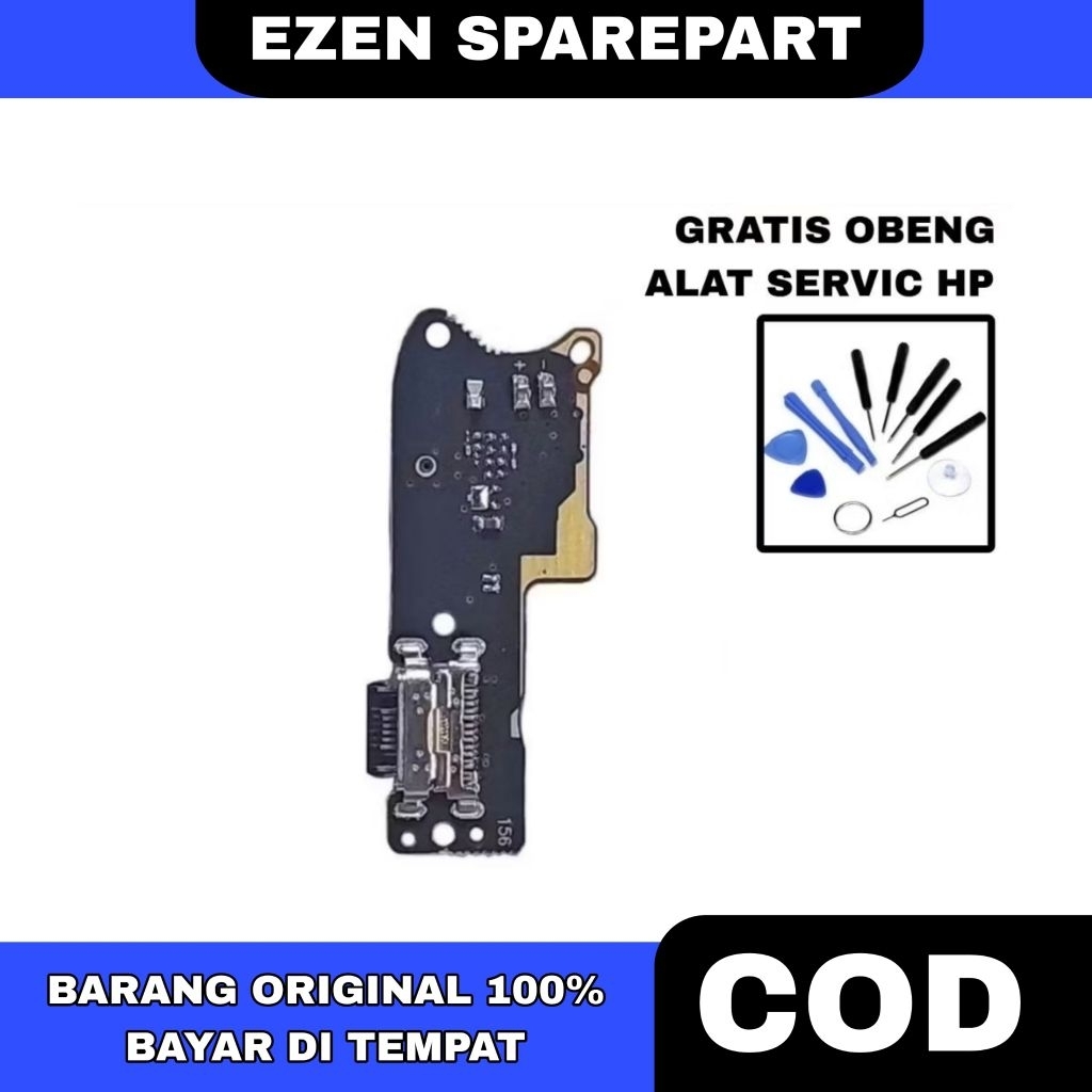 FLEXIBLE XIAOMI REDMI 9T / POCO M3 CONECTOR CAS + MIC ORI