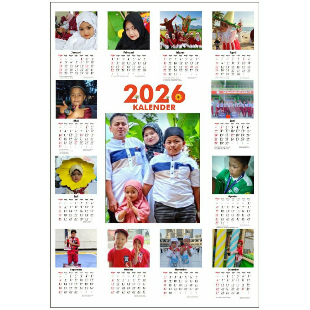 Kalender 2026 / kalender dinding / kalender gantung /kalender aesthetic