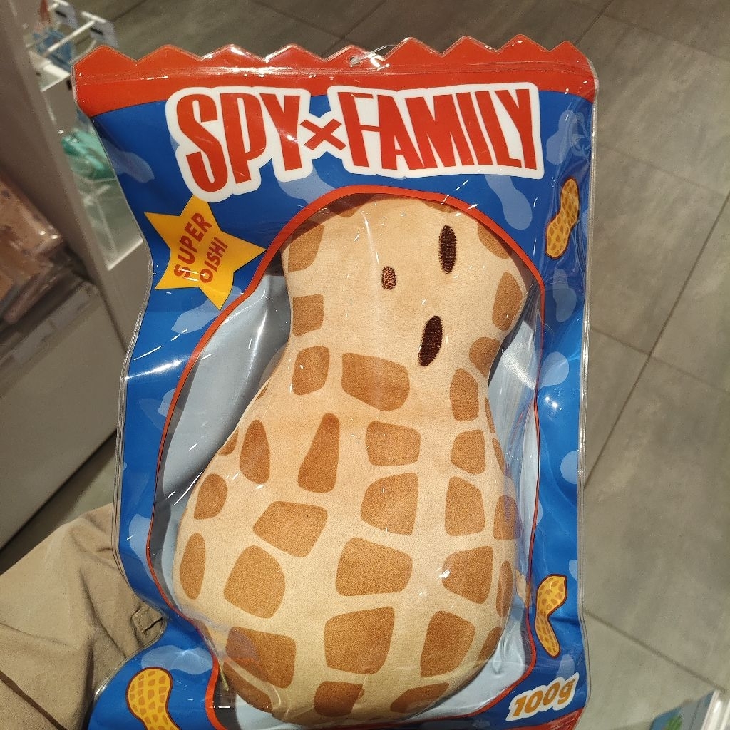 ANYA PEANUTS kacang Jumbo ORI Toho muse licensed Snack SPY X FAMILY Anya forger plush boneka besar p