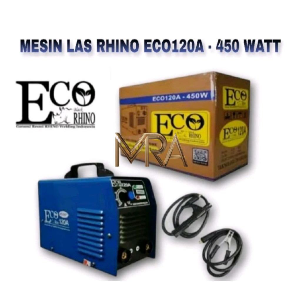 RHINO Mesin Las MMA ECO 120A 450Watt, Trafo Las 450 Watt, Mesin Las Inverter Rhino