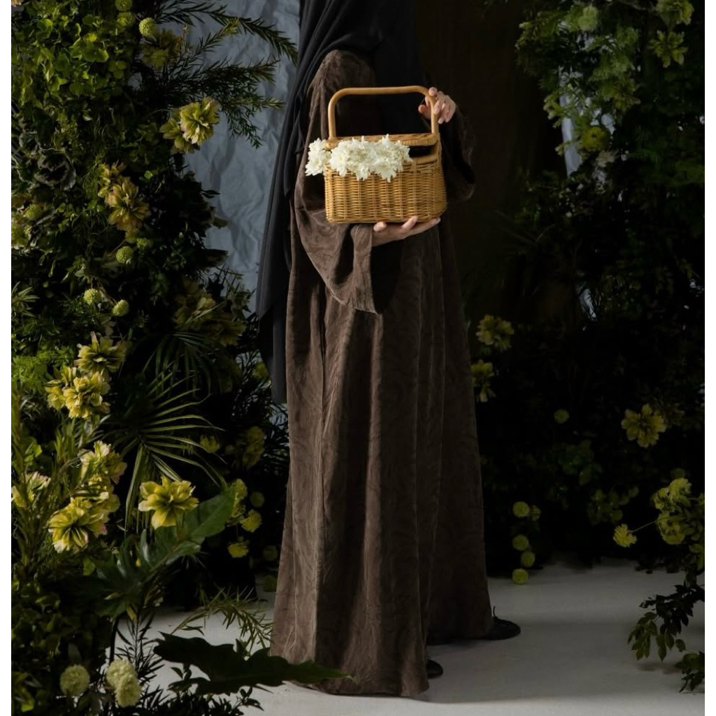 FAYE Abaya TAZA LABEL New With Tag Nubuck Fabric NWT