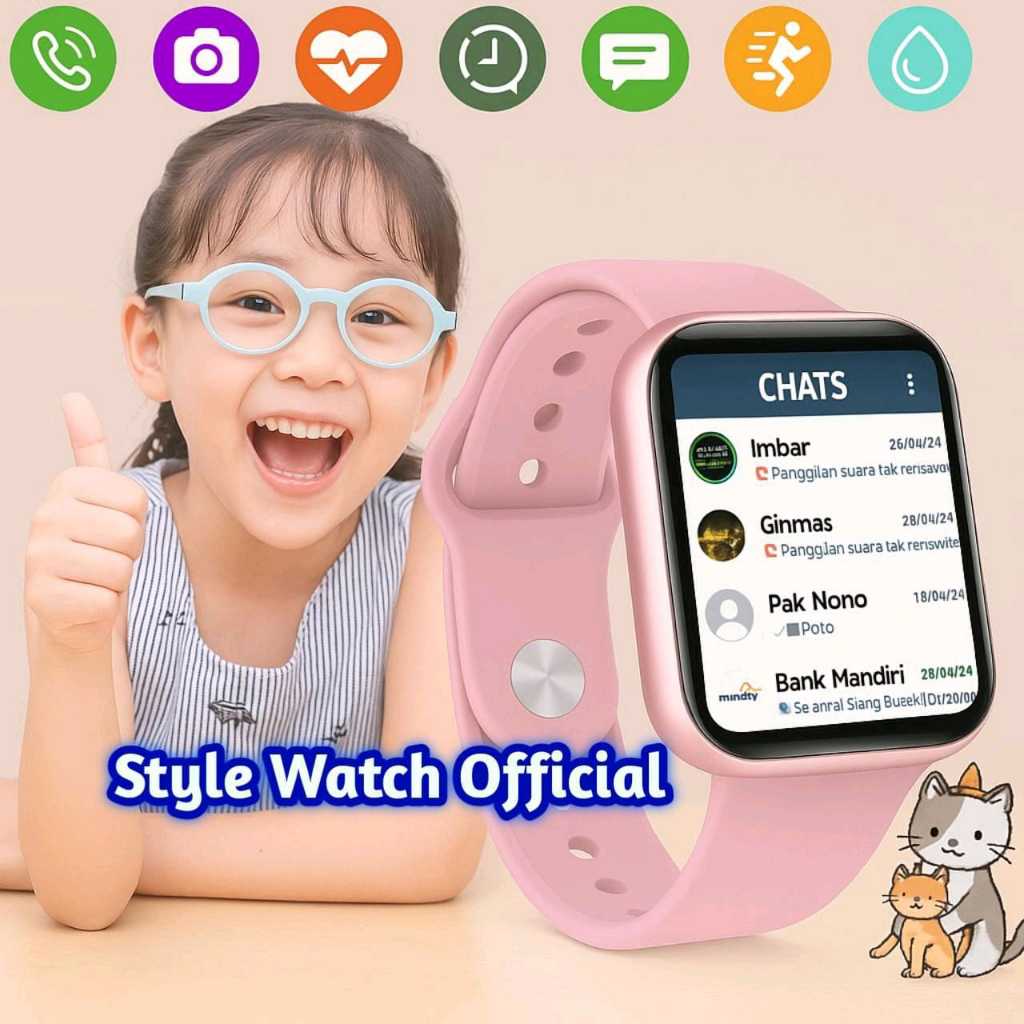 SMARTWATCH CANGGIH JAM TANGAN CONNECTED HP ANDROID 4G BISA NOTIF WHATSAPP TELFON SMS IG FB CONTROL M
