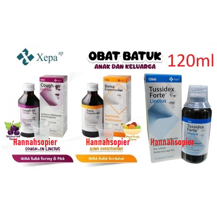 Bena Expectorant Cough En Linctus Tussidex Forte Linctus 120ml Obat Batuk Sirup Batuk
