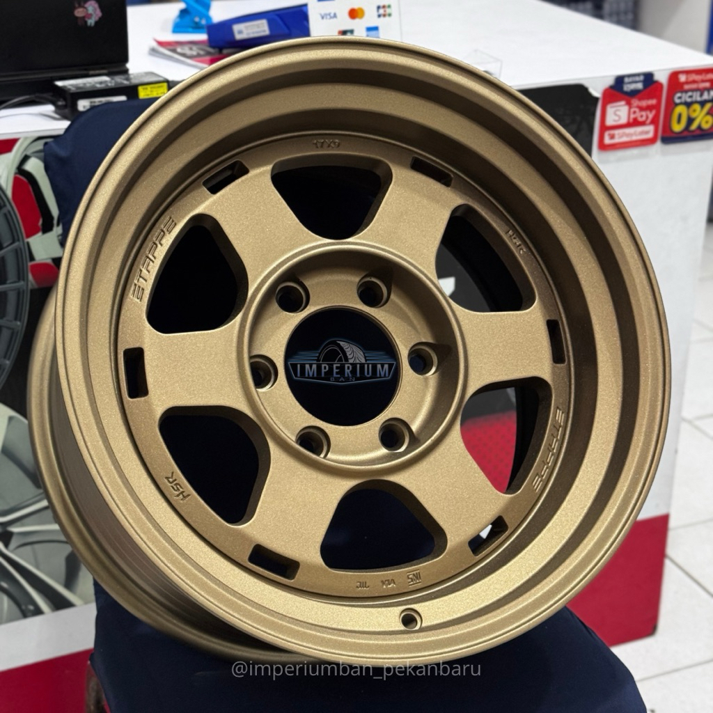 Velg Model Te37 HSR ETAPPE TC09 R17 Lebar 9inc Pcd 6X139,7 ET0 Pelek Pajero Fortuner Hilux Triton