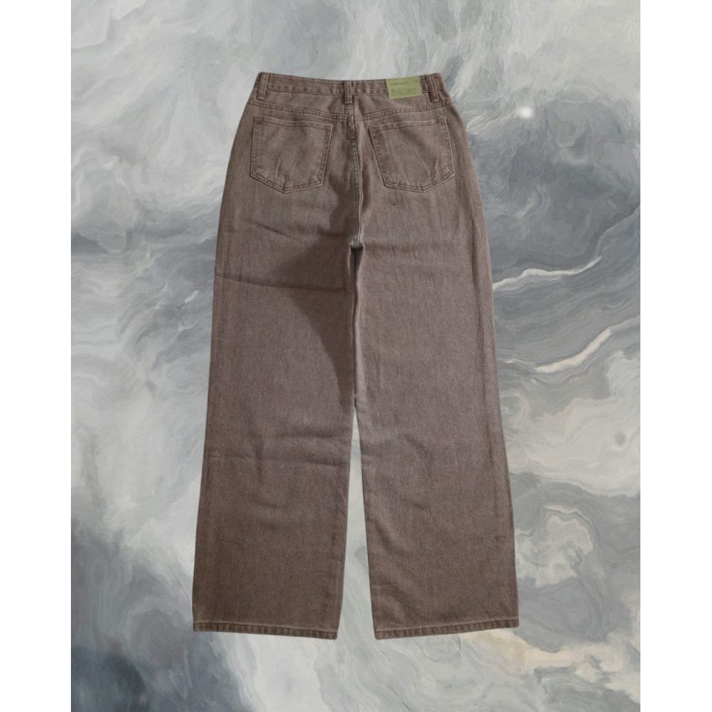 Celana Baggy Salem Pink Jeans Gombrong SLOWMOOD