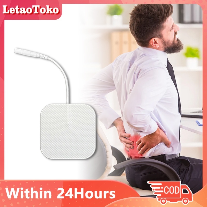 5*5cm Isi 4pad Elektroda Pad - Bantalan Mesin Terapi - Pad Tens Elektroda - Bantalan Tempel Elektrod