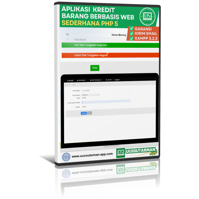 Aplikasi Kredit Barang Sederhana berbasis web - PHP