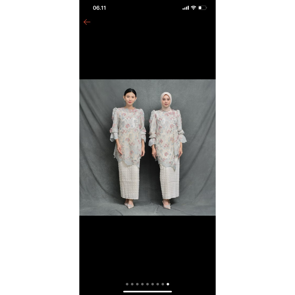 preloved olivia top by luxxe studio warna skin