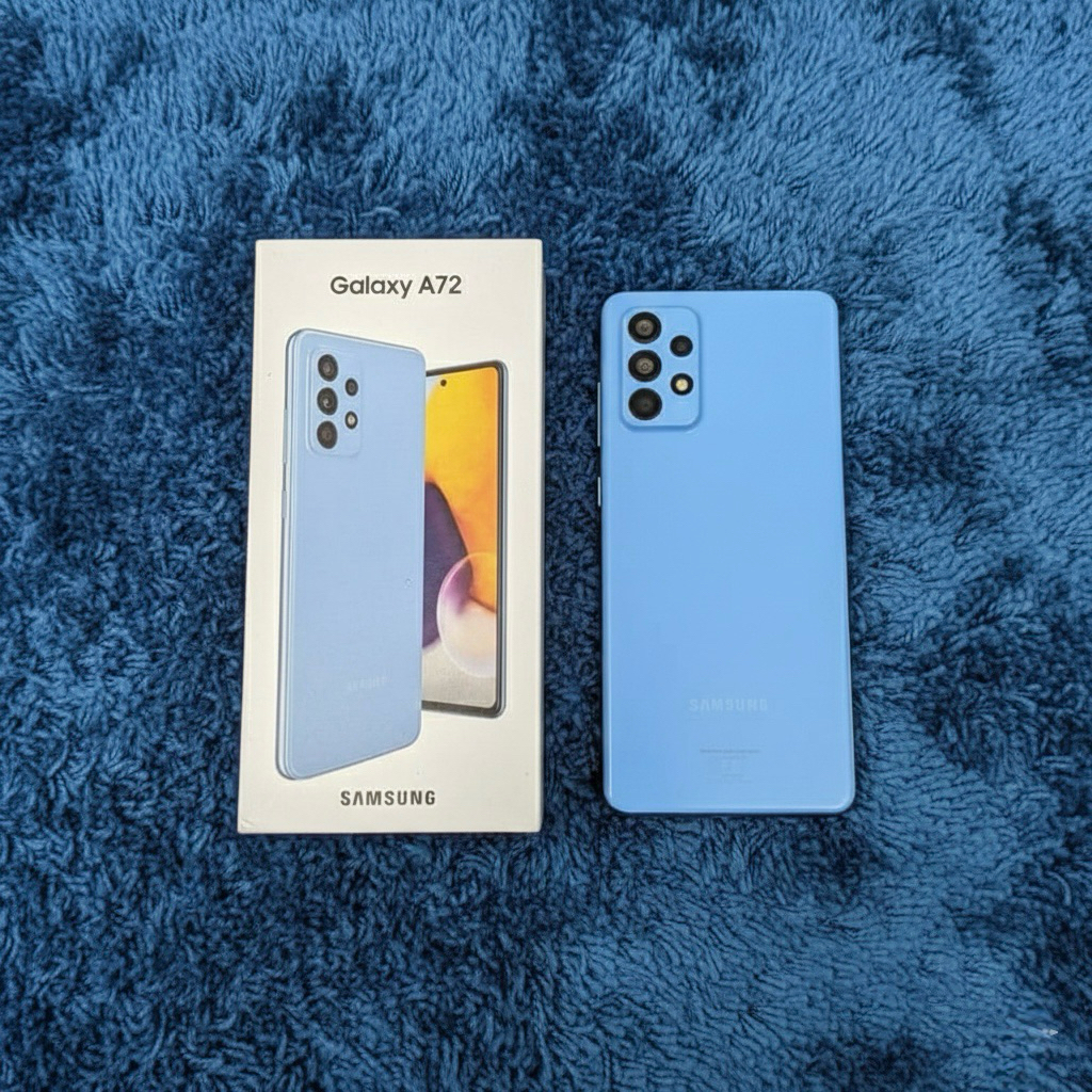 SAMSUNG GALAXY A72 RAM 8/256GB RESMI FULLSET Second Original Ex Garansi Resmi Murah Kualitas Terbaik