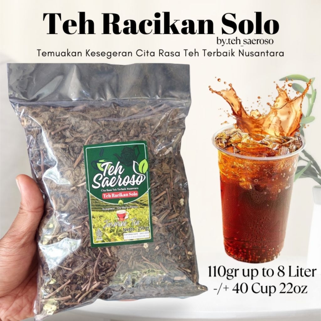 Teh Racikan Khas Solo Paket Usaha Hemat Es Teh Jumbo Asli Aroma Wangi | Teh Saeroso