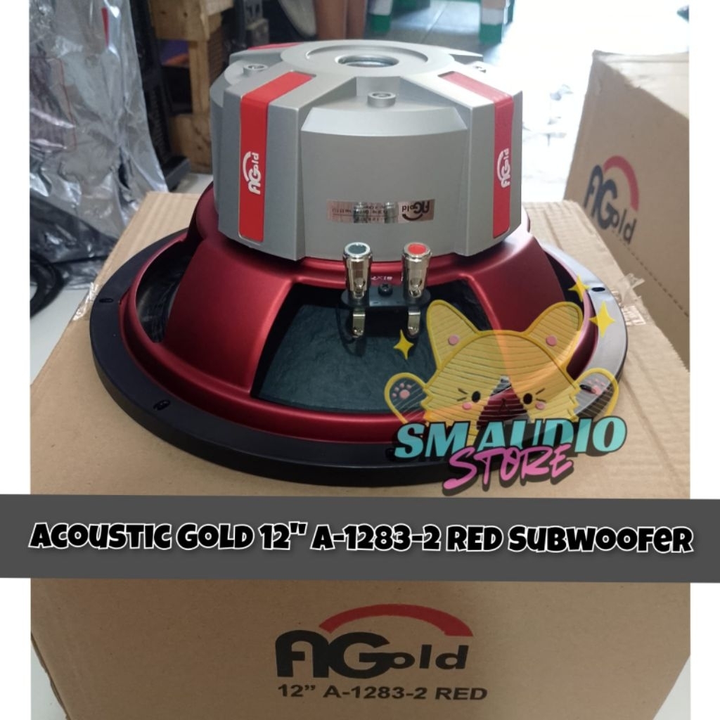 Speaker 12 inch Subwoofer acoustic gold 12" A-1283-2 red subwoofer original