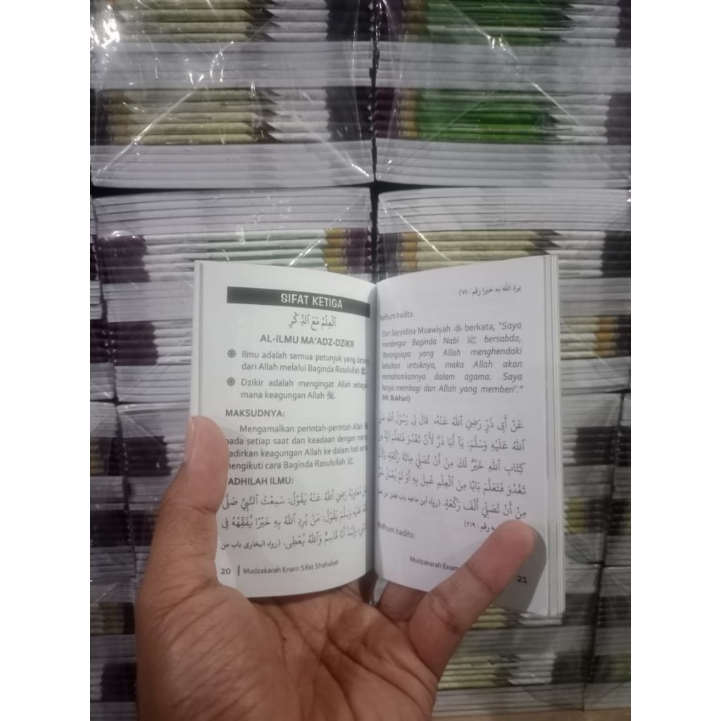 COD BUKU 6 SIFAT SAHABAT NABI UKURAN KECIL (SAKU) DAN UKURAN SEDANG (TULISAN JELAS BAGUS ALHAMDULILL