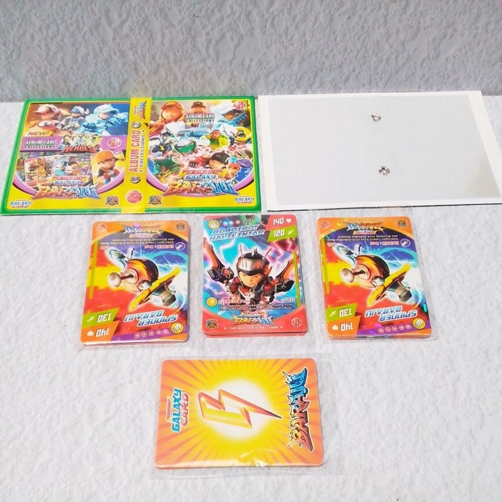 Mainan Anak Lagi Musim Kartu Boboiboy Galaxy Card Dan Album Card Boboiboy