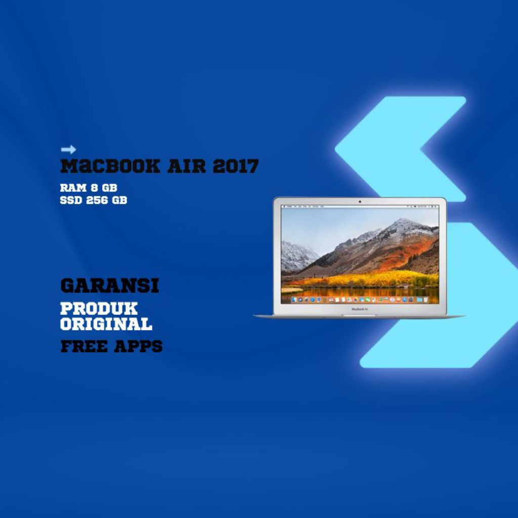 MacBook Air 2017 13inch RAM 8GB SSD 128GB 256GB Second