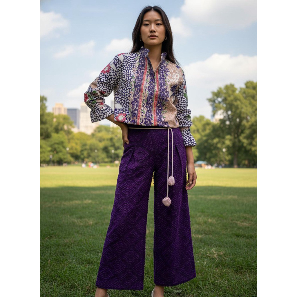 Jacket batik Tulis wanita lengan panjang