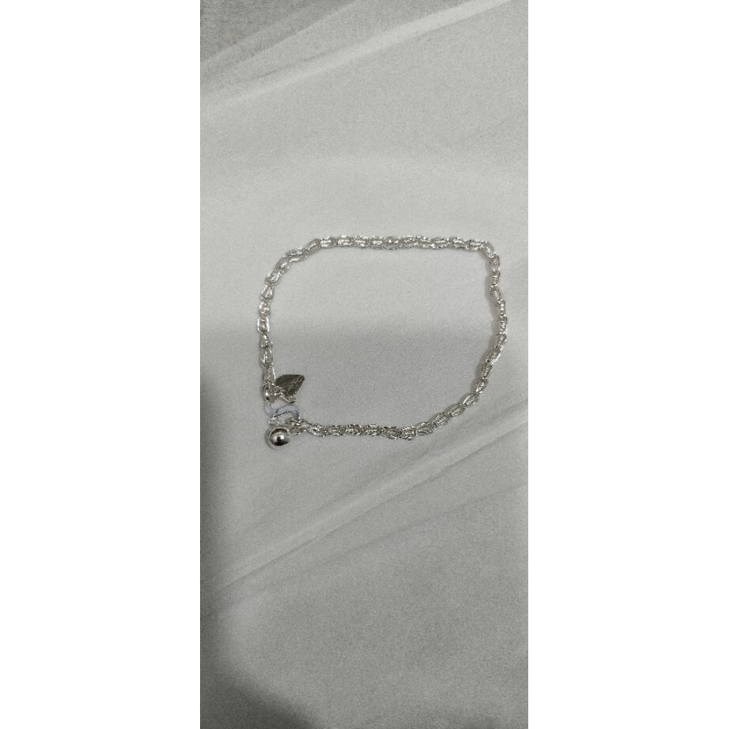 GELANG PERAK RANTAI PADI