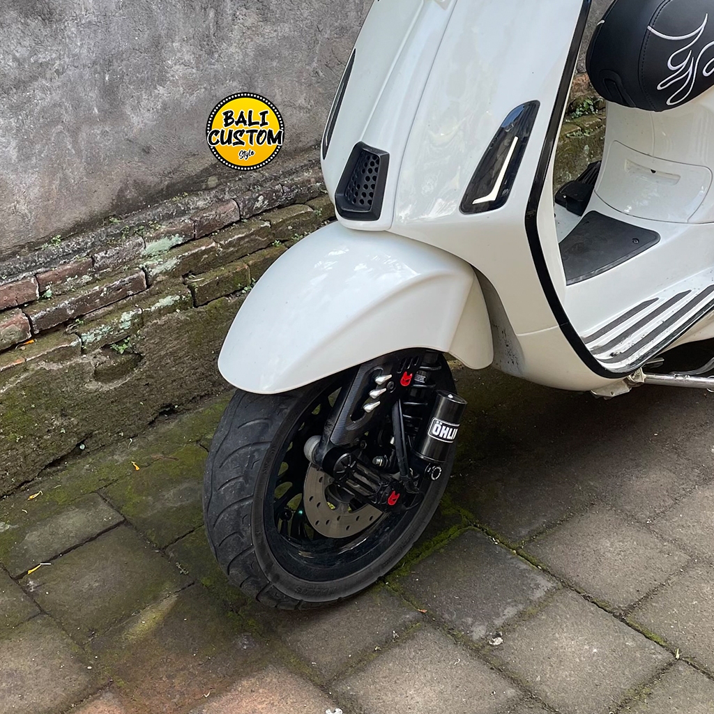 Shock Ohlins Copy Premium Black Tabung Nyatu Depan Belakang Vespa Matic Sprint,Primavera,Lx,S125